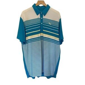 Puma Golf XL Bright Blue Polo Short Sleeve Athletic Shirt